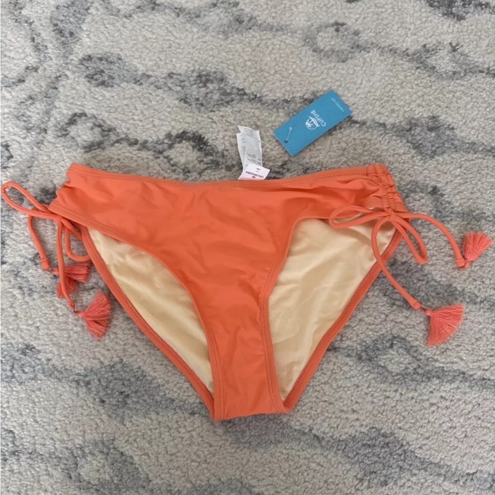 Cupshe Mid Rise Side Ties Bikini Bottom M